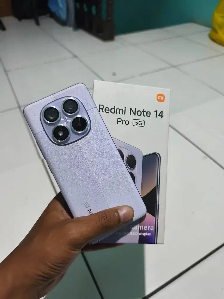 Jual Redmi Note 14 Pro 5G Ram 8/256 Fullset Like New Cod/Antar