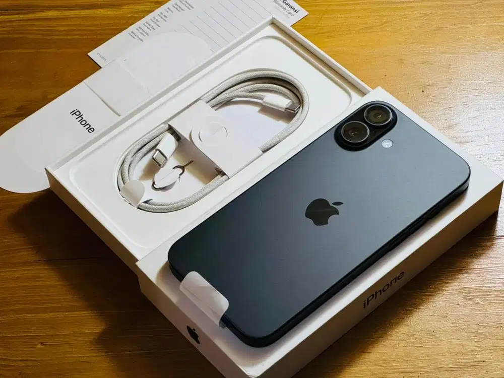 iPhone 16 Plus 128GB iBox BH100% Pemakaian 1Bulanan LikeNew