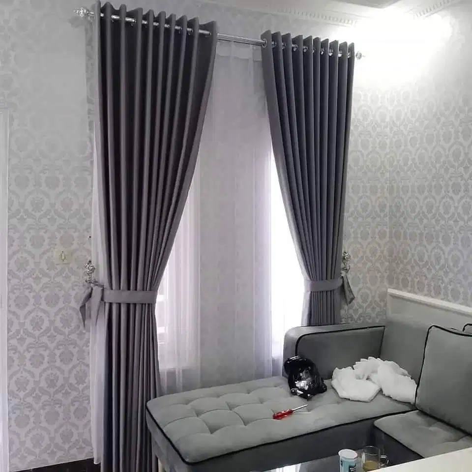 Pusat Tirai Gorden Jendela Gordyn Mewah Hordeng Model Terbaru Murah
