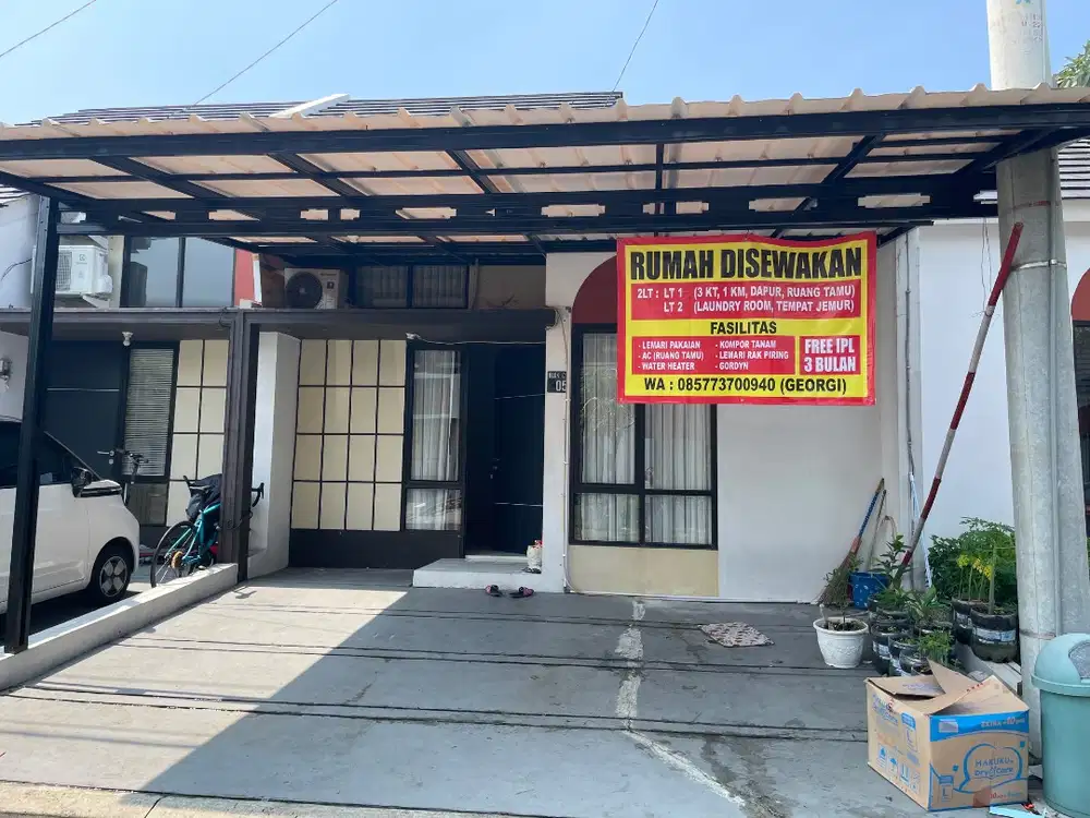 DISEWAKAN RUMAH DI AMARA VILLAGE PARUNG PANJANG SEMI FURNISHED