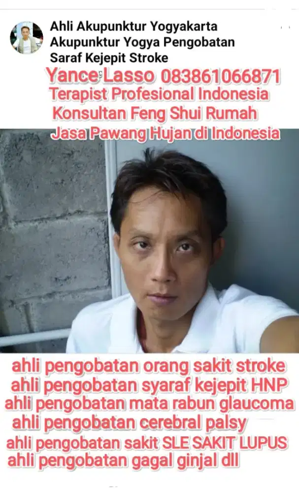 Perawatan Top Dunia Yance Lasso Ahli Pengobatan Terkenal Indonesia top