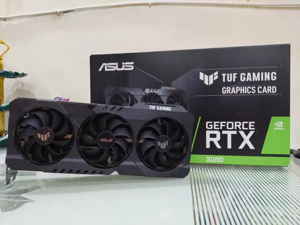 Asus RTX 3080 Tuf Gaming OC 10gb LHR Mulus Fulset