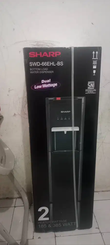 Dispenser galon bawah Sharp baru