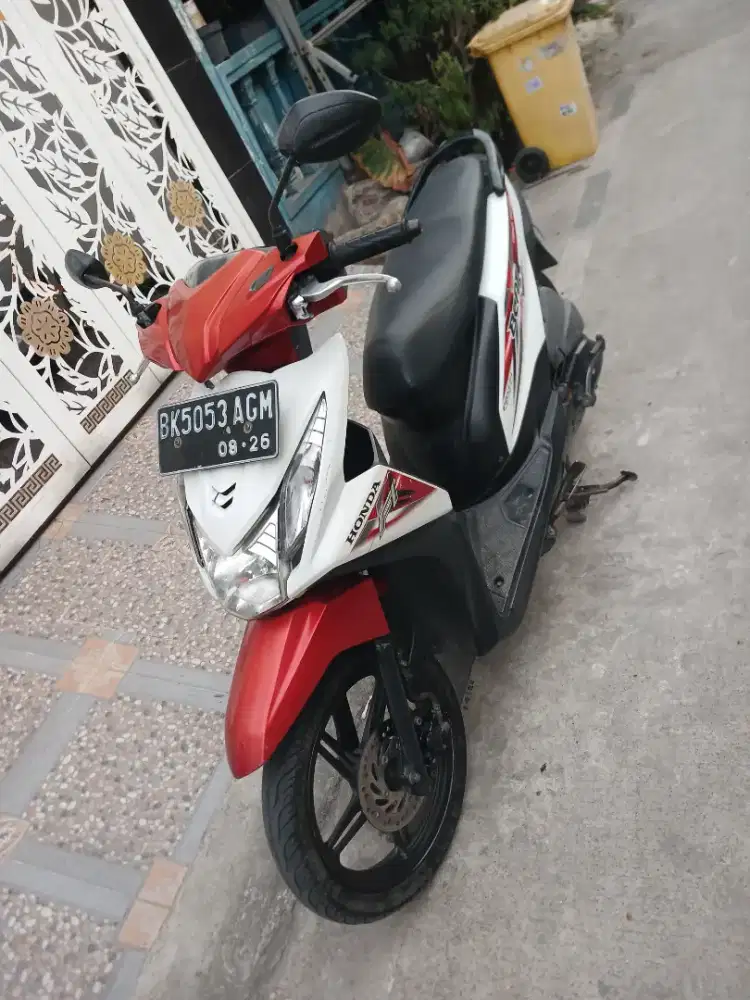 Honda Beat Fi 2016 ESP ss lengkap mesin bagus plat BK Medan,stater  On