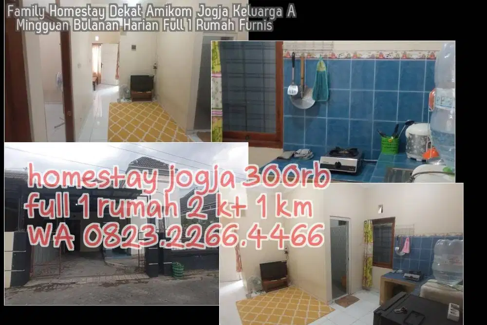 Family Homestay Dekat Amikom Jogja Keluarga A  Mingguan Bulanan Harian