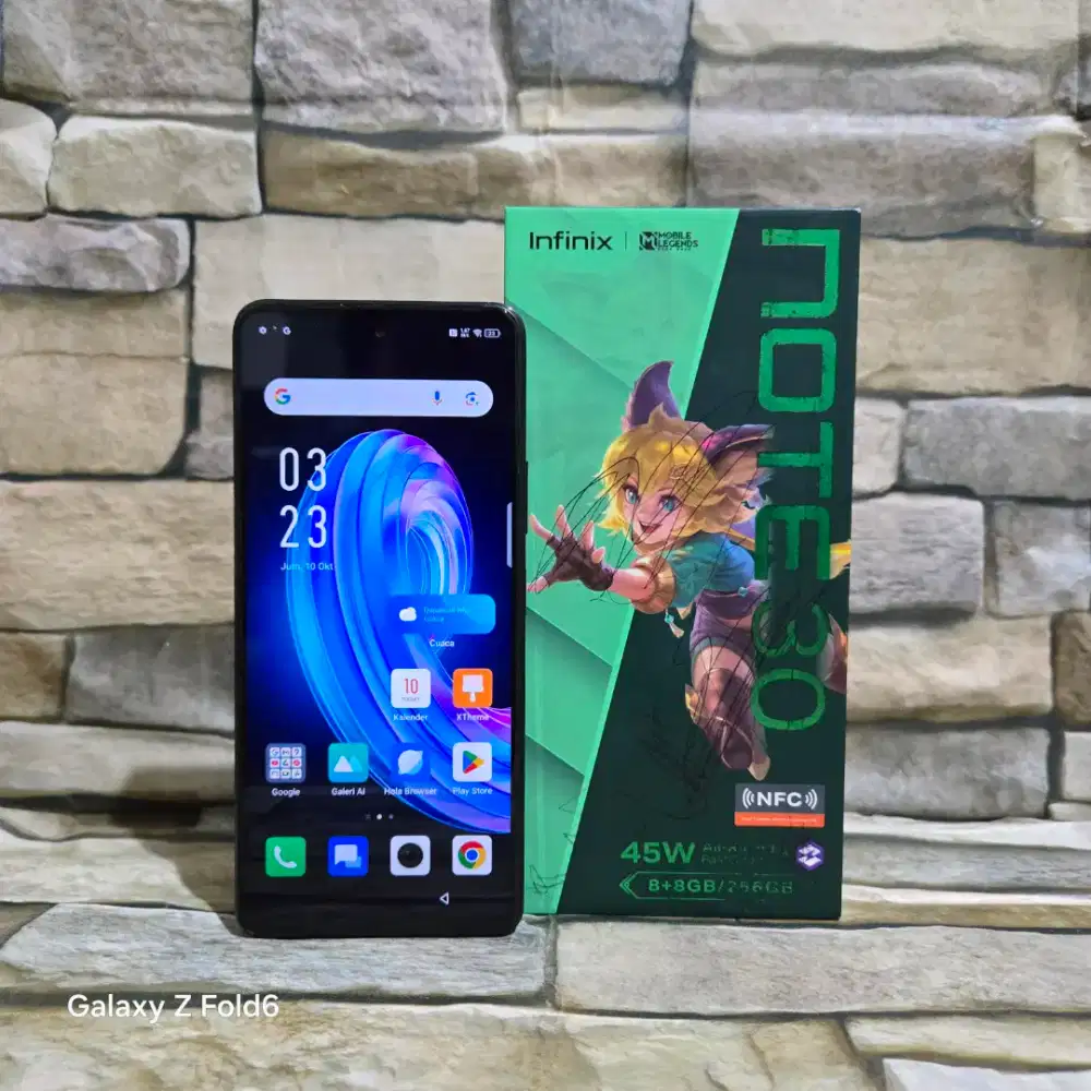 Infinix Note 30 NFC 4G 8/256 Fulset segel mulus 95%
