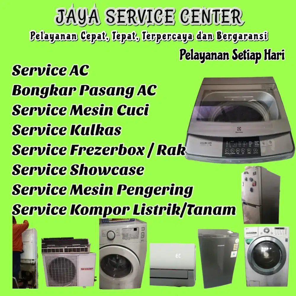 Service Mesin Cuci Kulkas Bongkar Pasang AC Servis AC Freser Sukodono