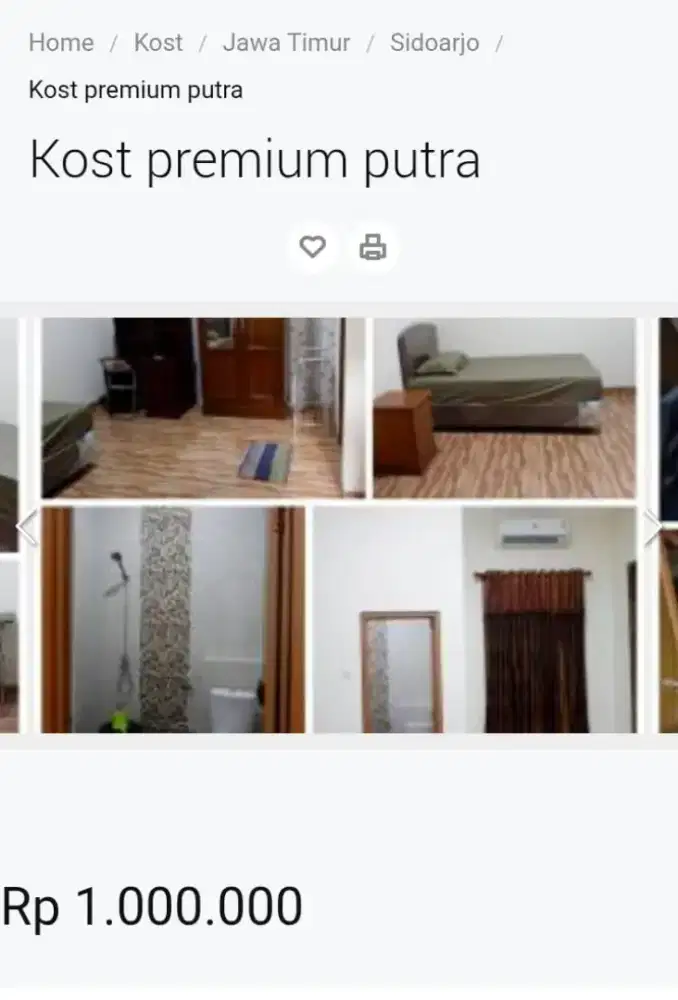 Kos pria nyaman