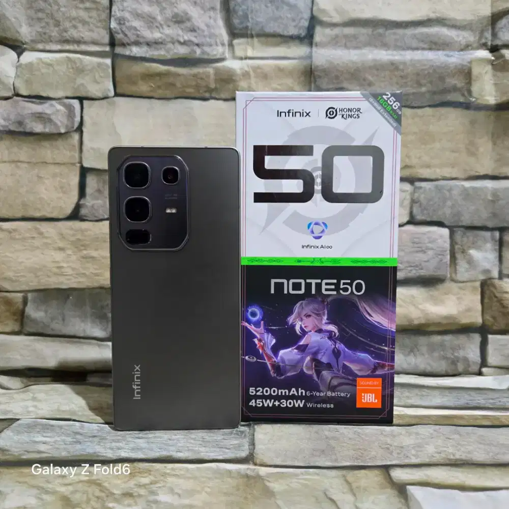 Infinix Note 50 8/256 4G Grey Fulset segel mulus 98% Garansi panjang