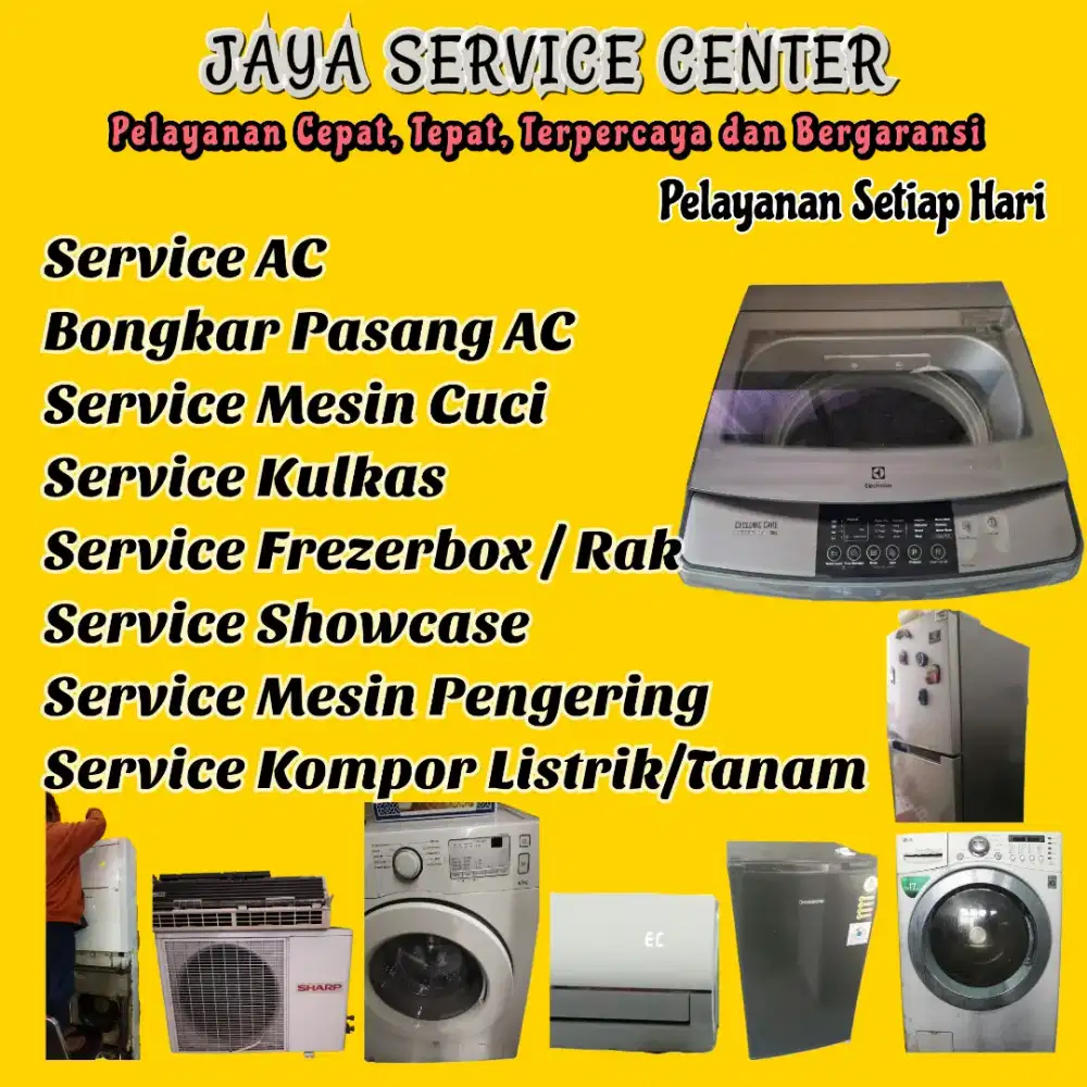 Service Kulkas Frezer Bongkar Pasang AC Servis AC Mesin Cuci Mulyosari