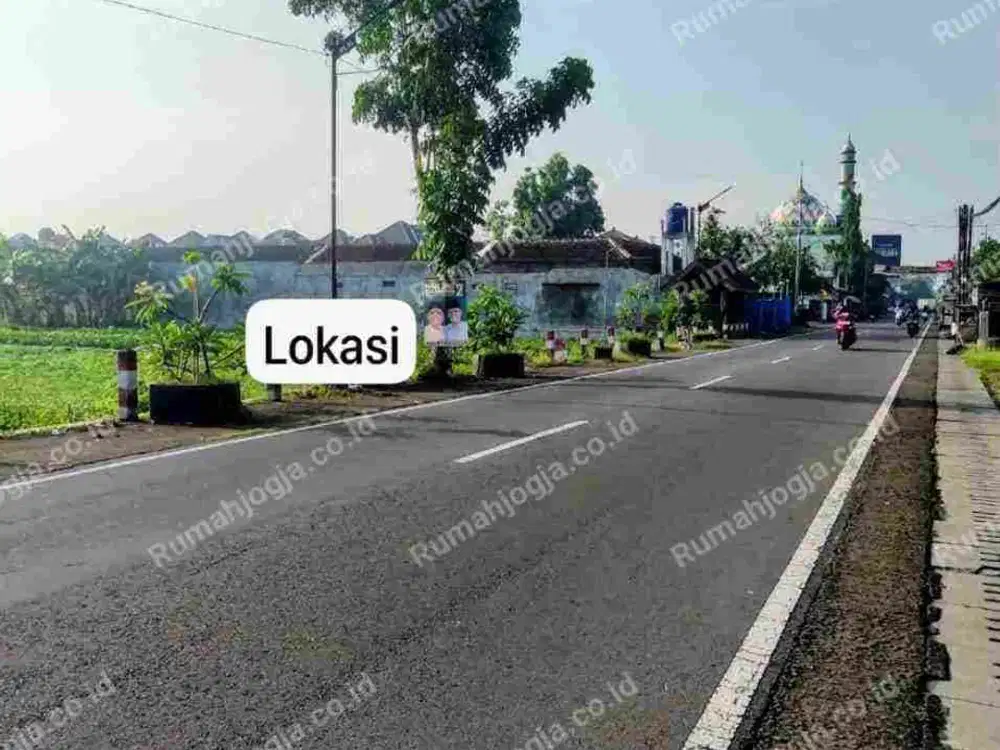 tanah pinggir jalan raya purwomartani dekat candi sambisari