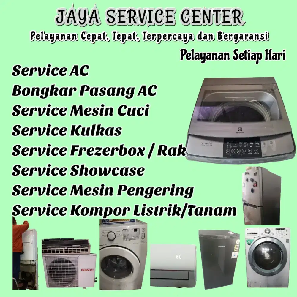 Service Kulkas Frezer Bongkar Pasang AC Servis AC Mesin Cuci Menganti
