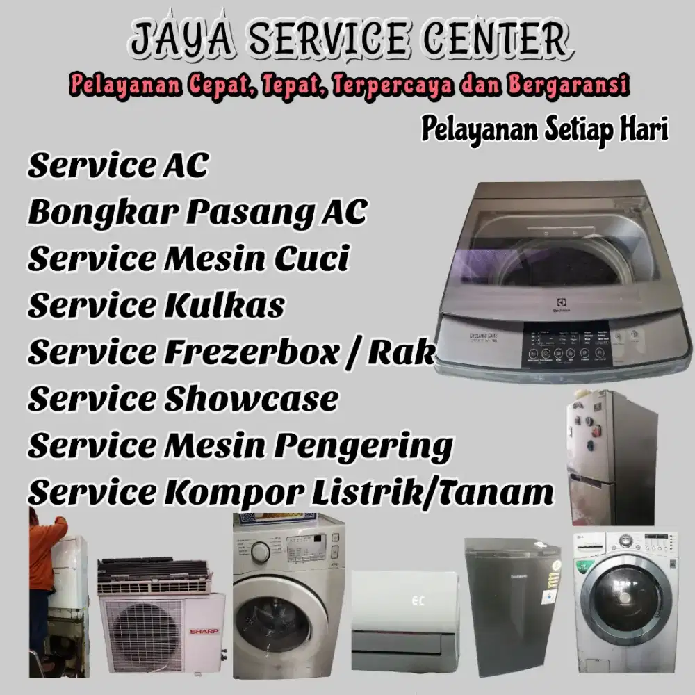 Service Mesin Cuci Bongkar Pasang AC Servis AC Kulkas Frezerbox Bungah