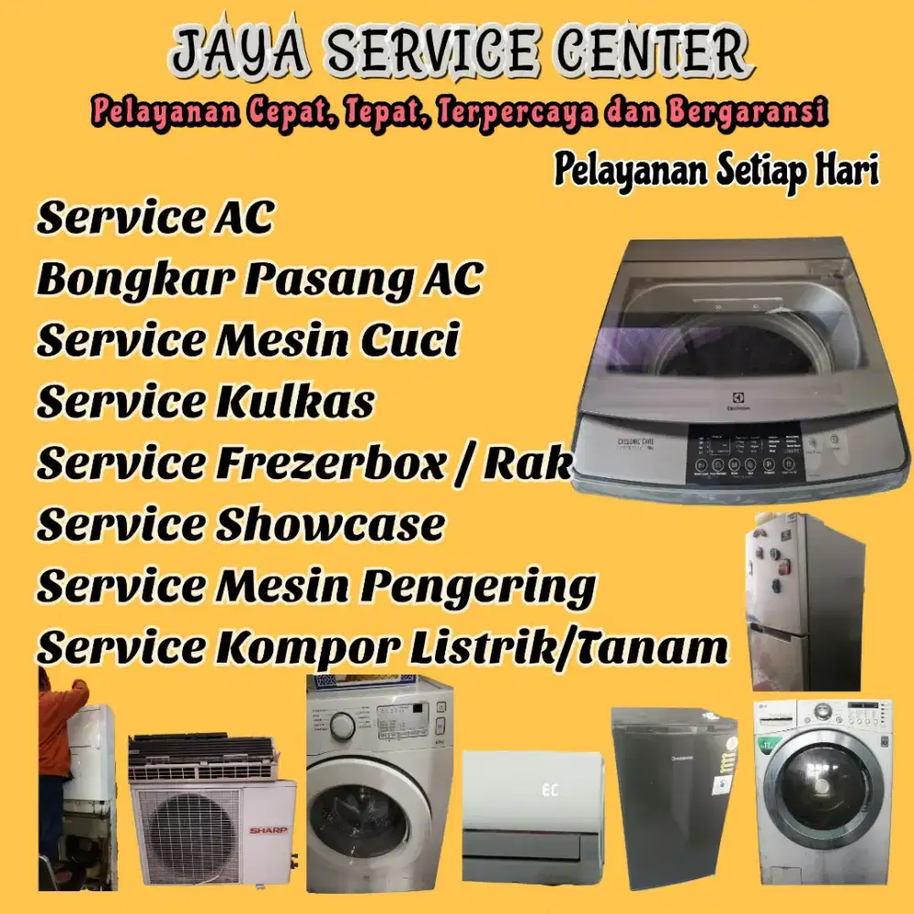 Service Mesin Cuci Bongkar Pasang Servis AC Kulkas Frezer Tambaksari