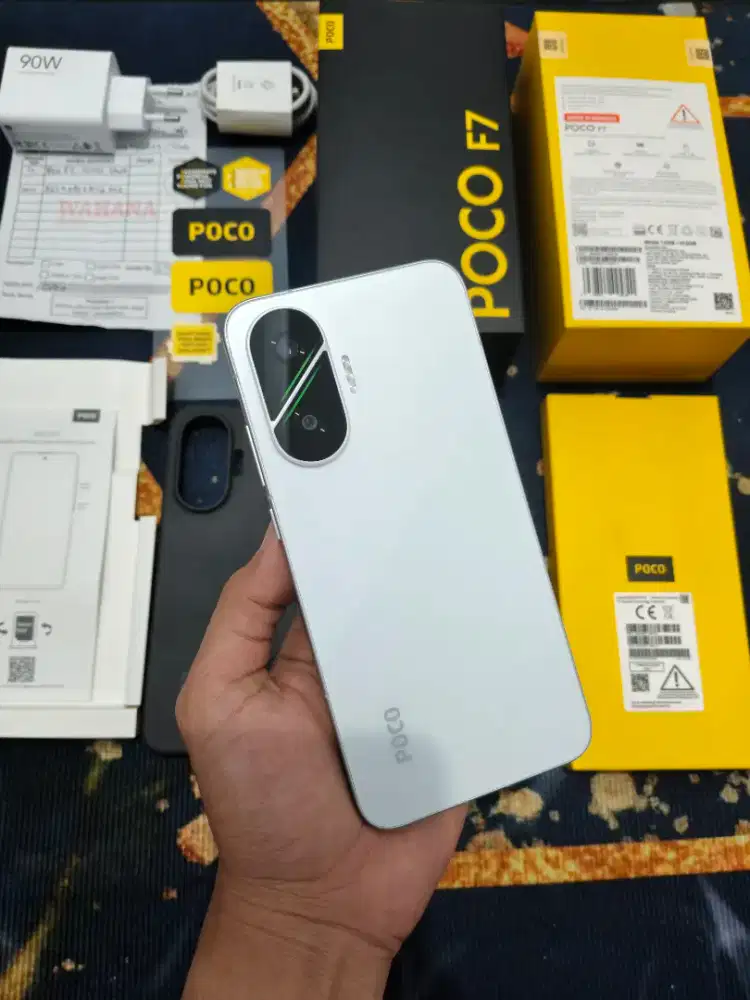 Poco F7 White Putih Ram 12GB - 512GB Fullset Ori