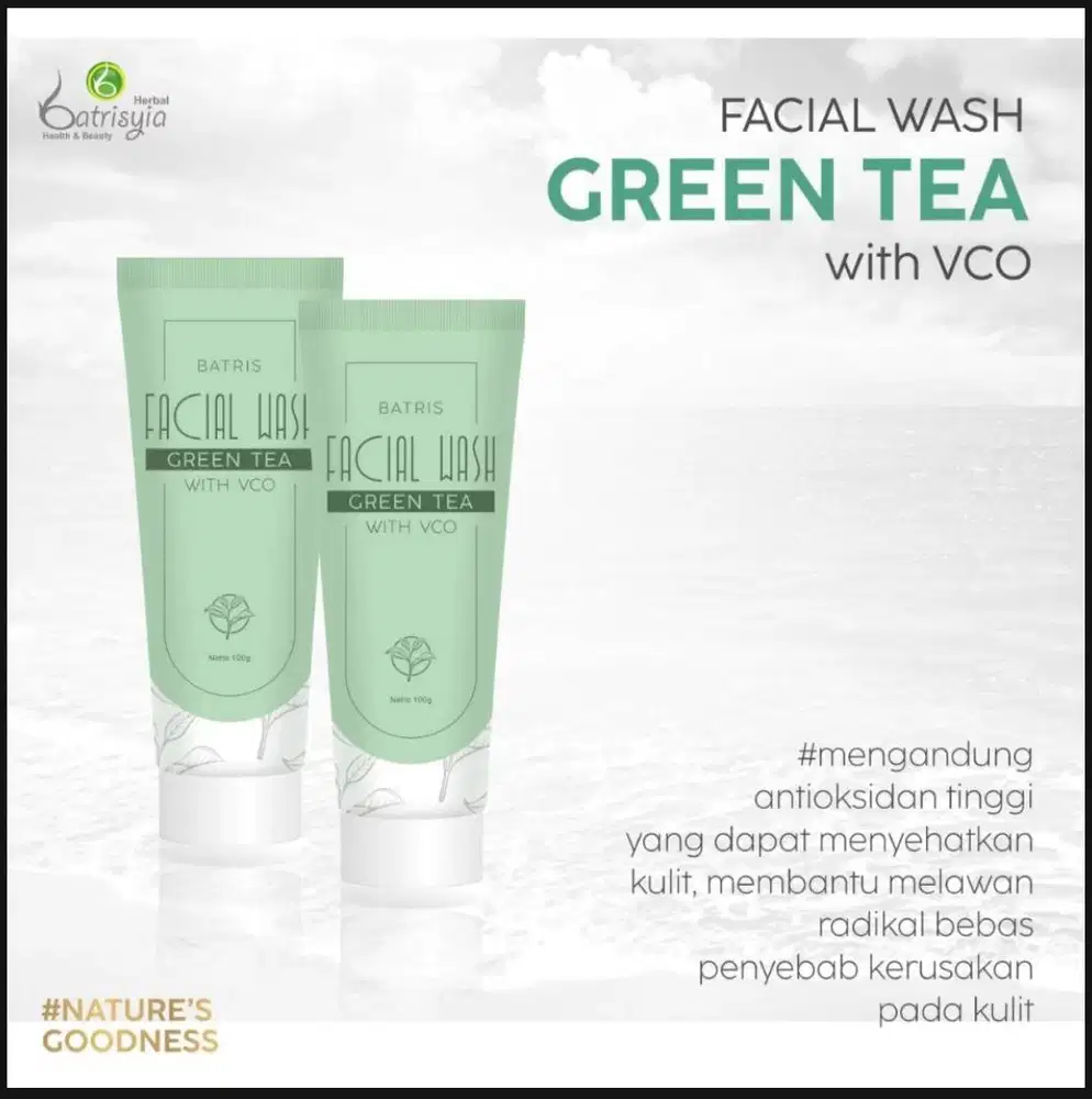 Facial wash greentea/Batrisyia