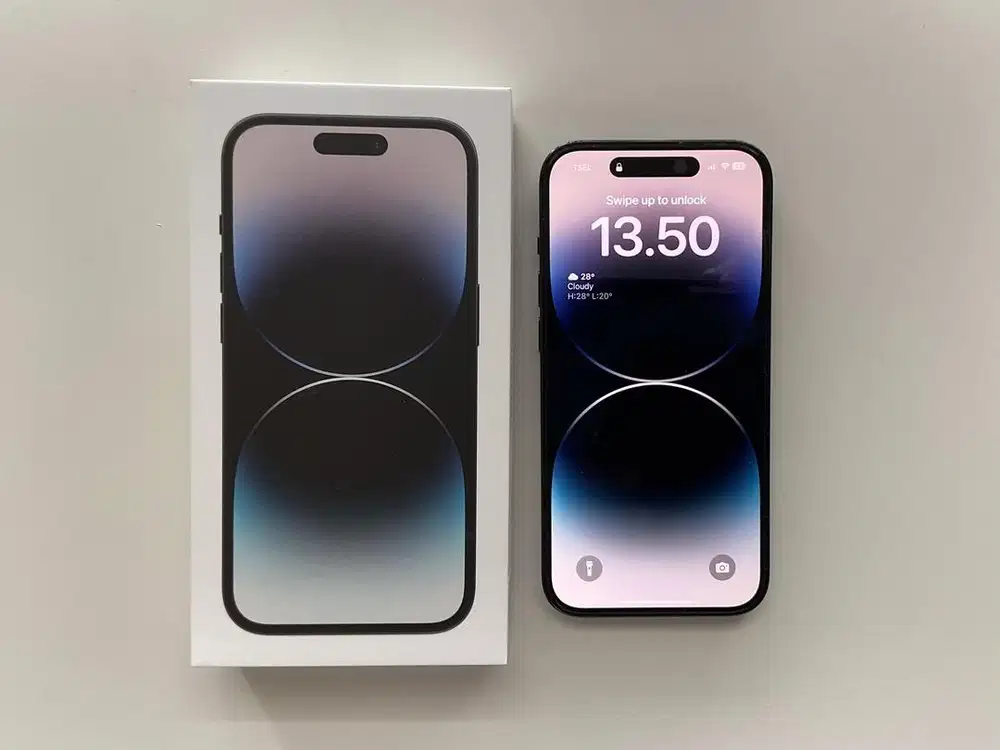iPhone 14 Pro 128 GB Space Black ex Digimap Ibox Second Fullset