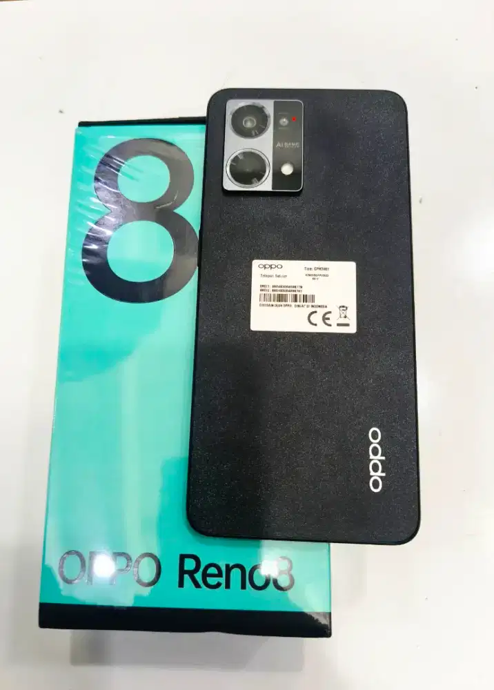 OPPO RENO 8 4G RAM 8/256 GB WARNA HITAM MULUSS
