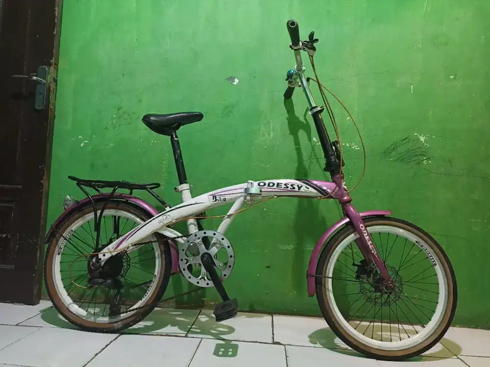 Sepeda lipat ODESSY cakram ring 20 speed 7