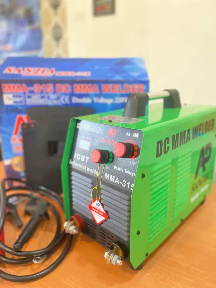 MESIN LAS MMA 315A 1 PHASE 3 PHASE AP SANJIA SMAW STIK INVERTER