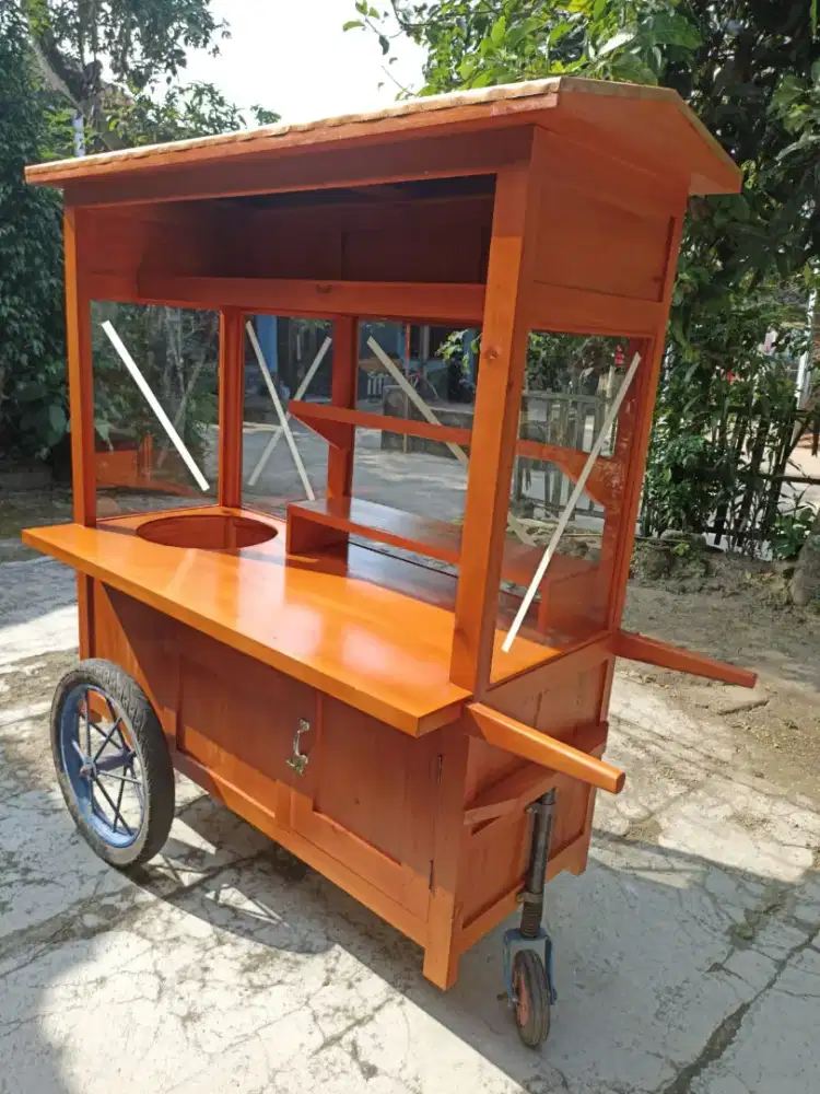 Gerobak Angkringan Bakso Mie Ayam PeceL Bubur Sate Martabak Ronde dlL