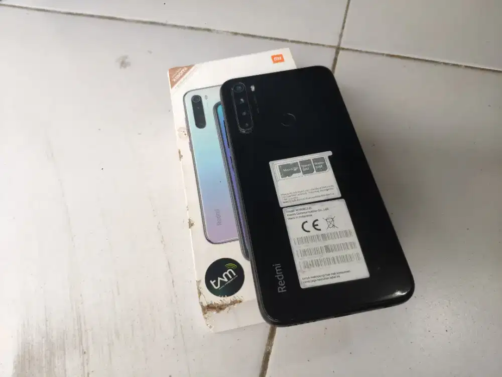 Jual Redmi note 8 4/64 lengkap