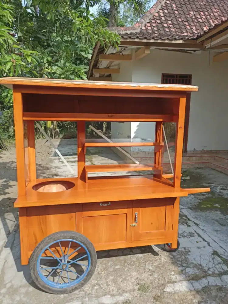 Gerobak Angkringan Bakso Mie Ayam PeceL Bubur Sate Martabak Ronde dlL