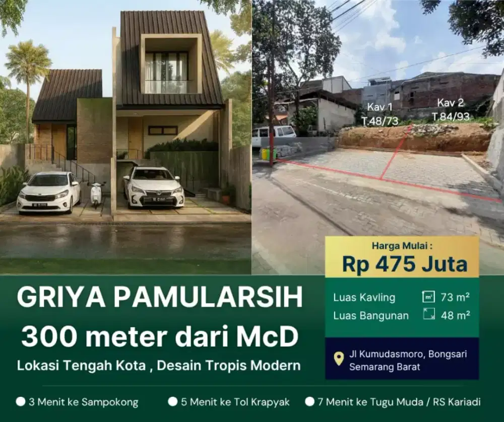 RUMAH PESAN BANGUN SHM EXCLUSIVE di Pamularsih
