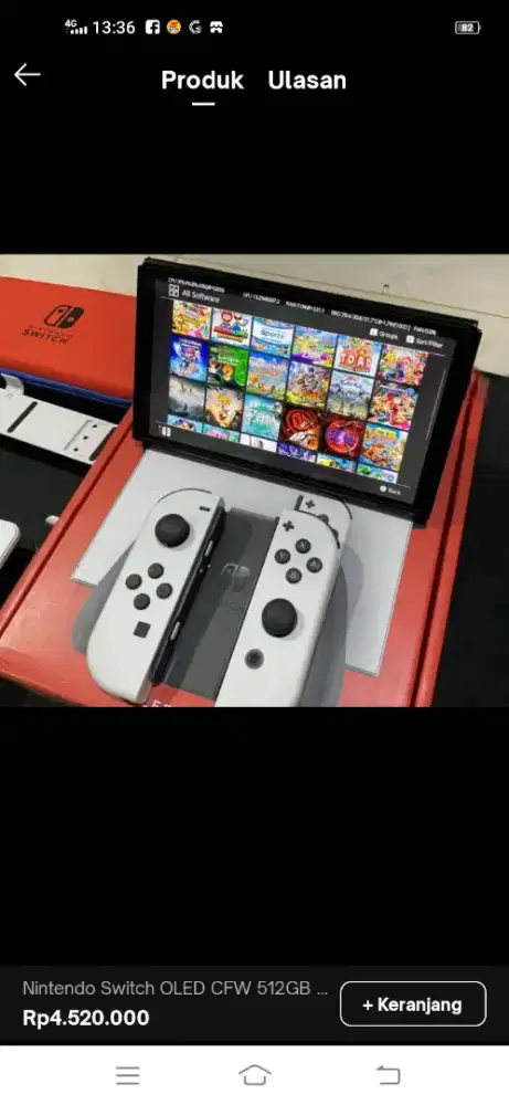 Ninintendo switch oled 128 gb fullgame reqst