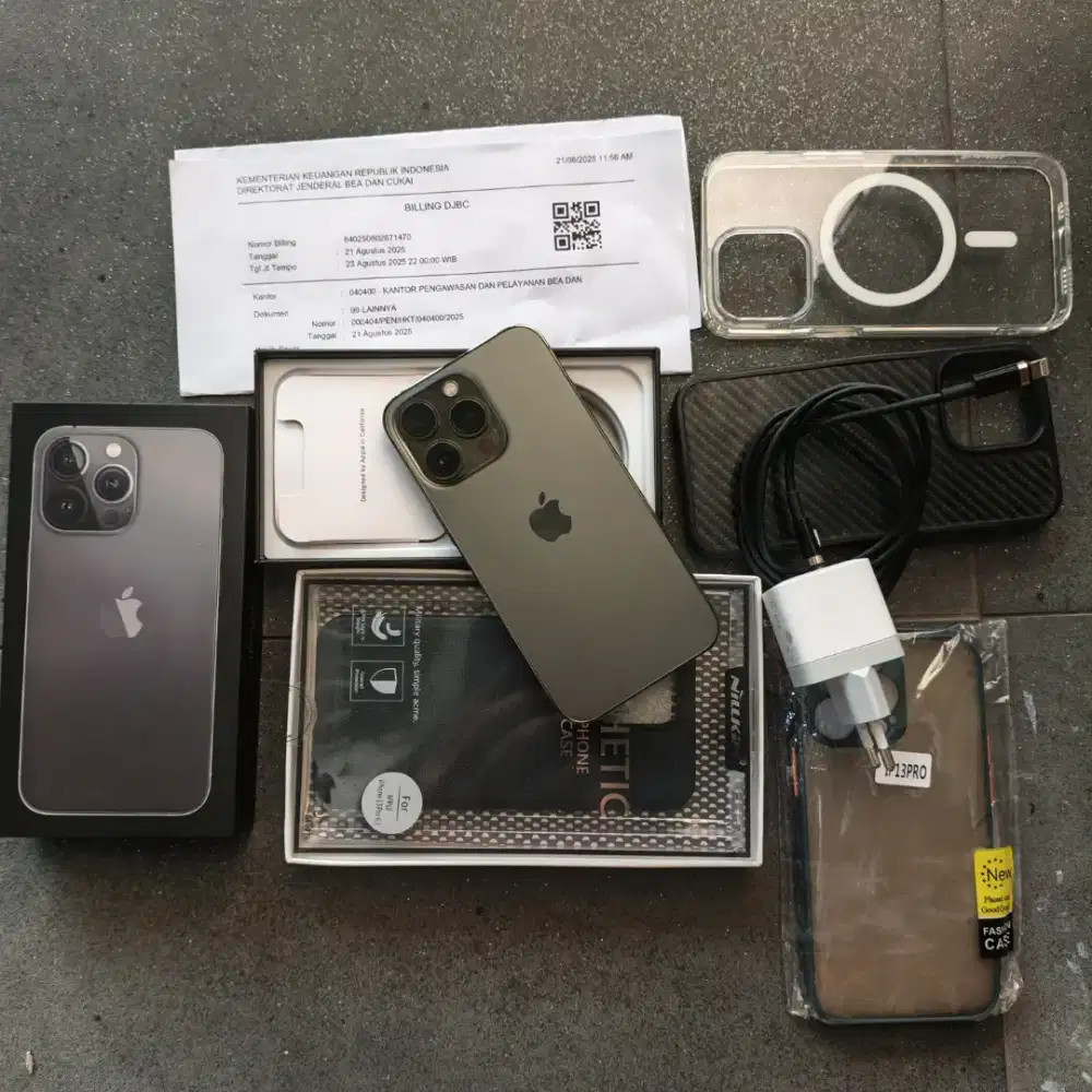 IPHONE 13 PRO 128GB BEA CUKAI ADA BUKTI PAJAK RESMI