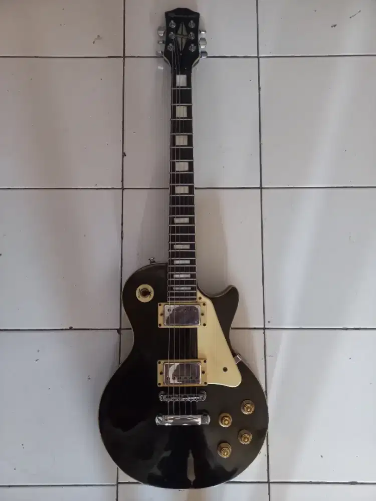 Gitar merk rockwell RLP22 black asli original korea