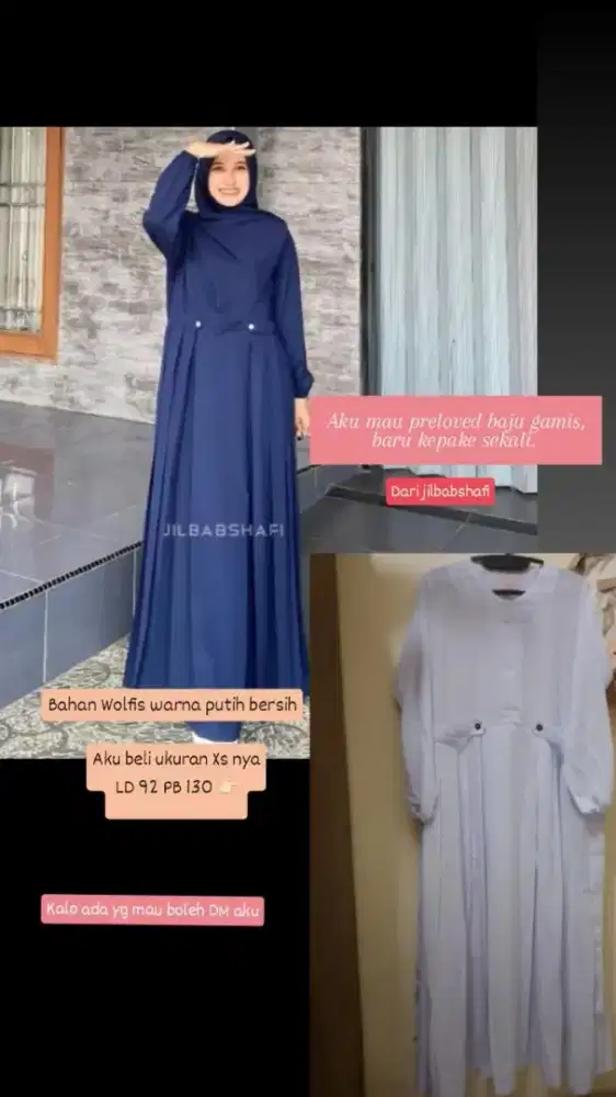 Preloved baju gamis