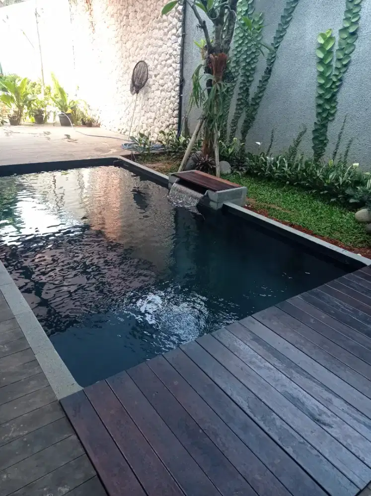 Kolam koi minimalis