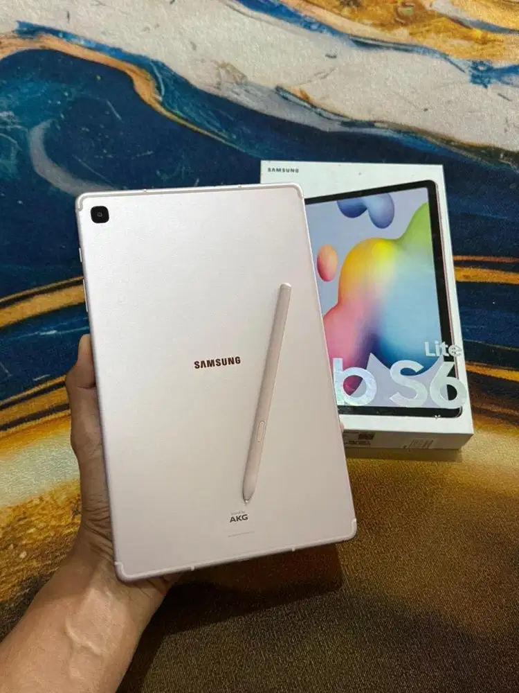 Samsung tab s6 lite bisa kartu & wifi 4/128gb