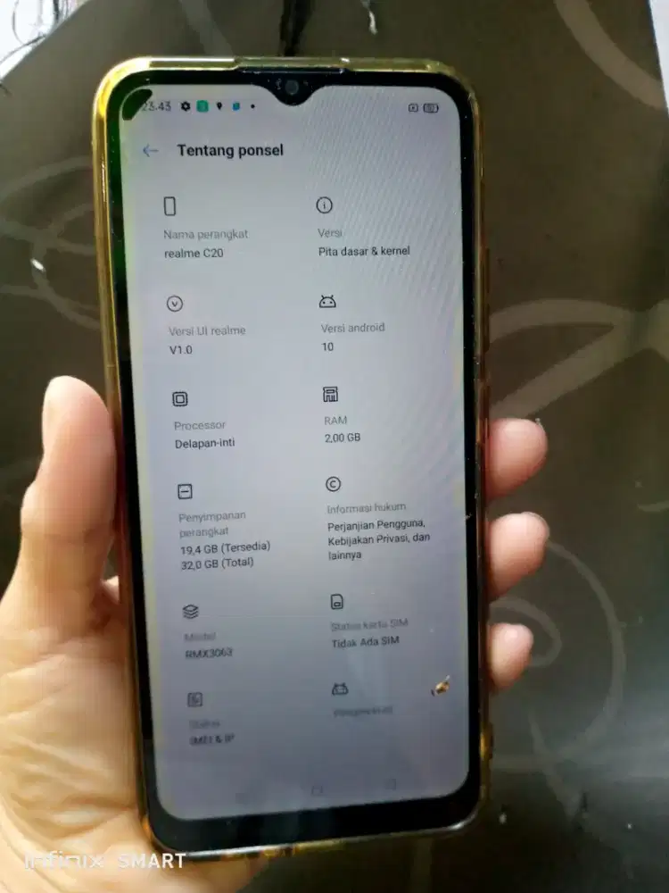 Realme c20 ram 2/32 jaringan 4g