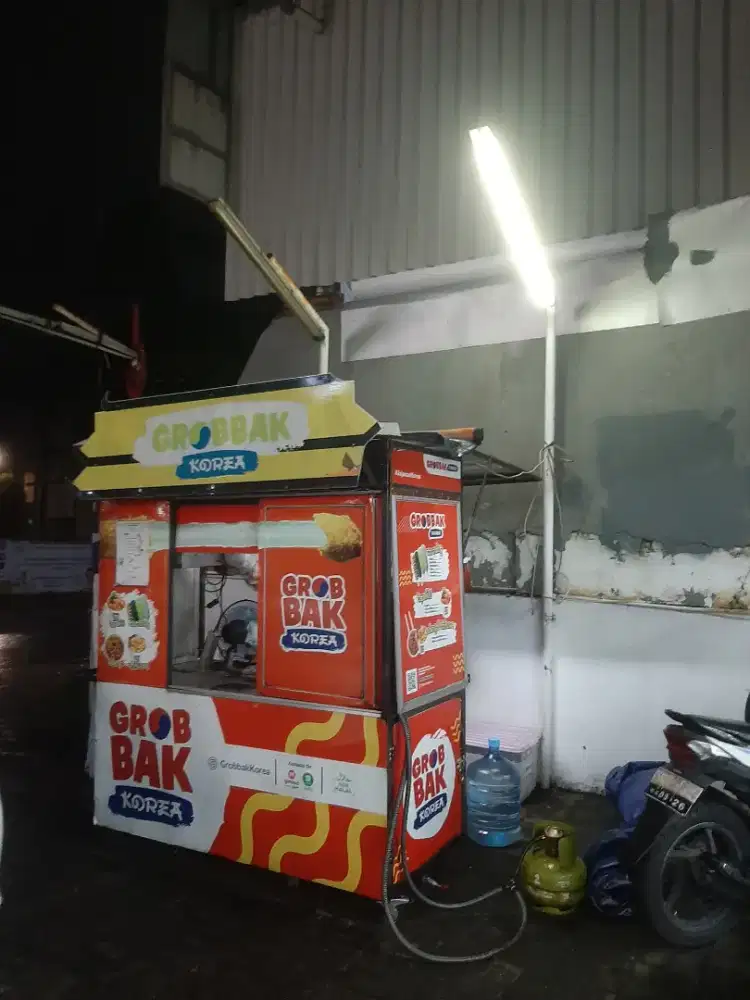 Dijual gerobak ex snack korea