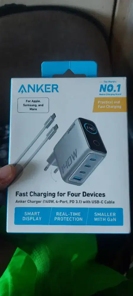 Jual charger merk anker