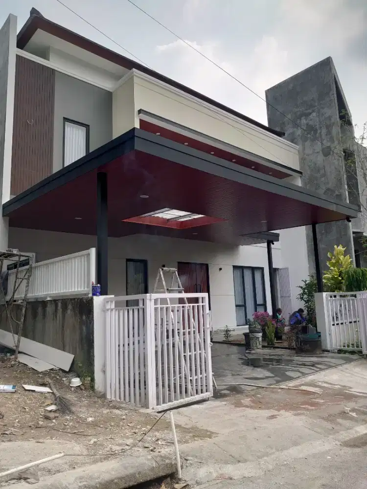 Kanopi baja ringan plus plafon pvc