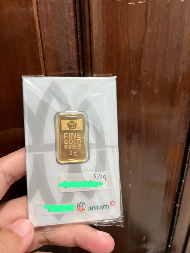 LM EMAS ANTAM 5 GRAM RED MARK PEMBELIAN 2024 LOGAM MULIA EMAS 5G