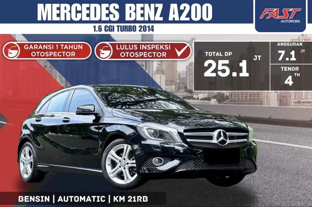 MERCEDES BENZ A200 2014 LOW KM.21RB RECORD & PAJAK PANJANG #F5ST