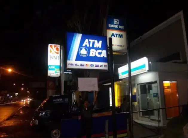 Neon box Bank BPR ATM sign papan nama menu huruf timbul letter solo