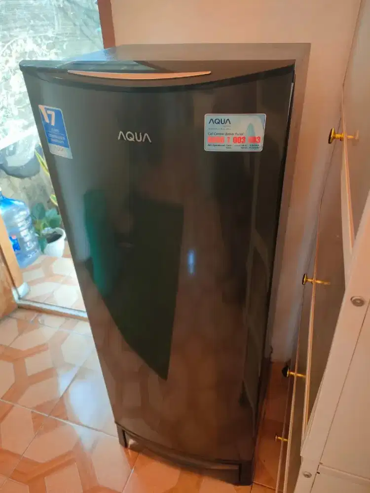 Kulkas 1 Pintu AQUA AQR-D190 Dark Silver Second