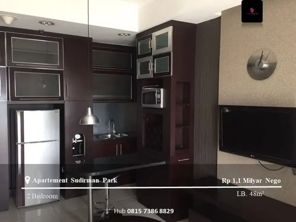 Dijual Apartement Sudirman Park High Floor 2BR Ful Furnished