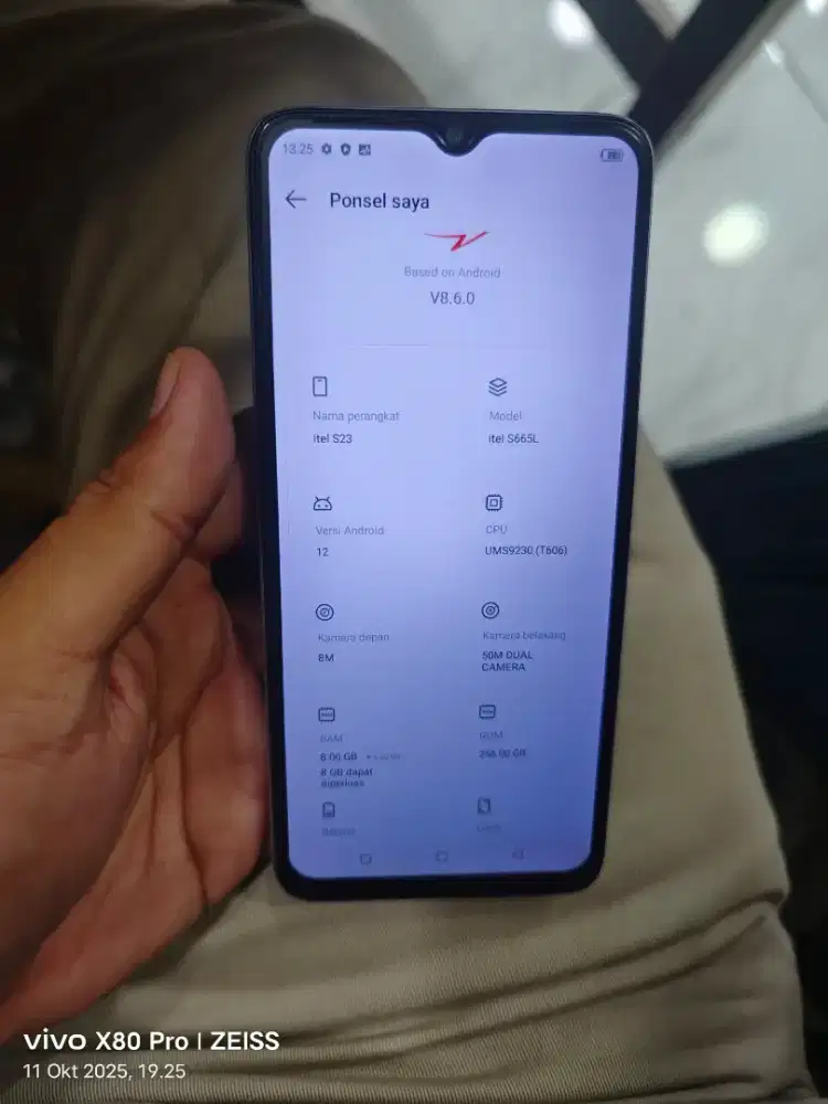 Itel S23 8+8/256 mlus bengt no minus lngkp ori TT masuk