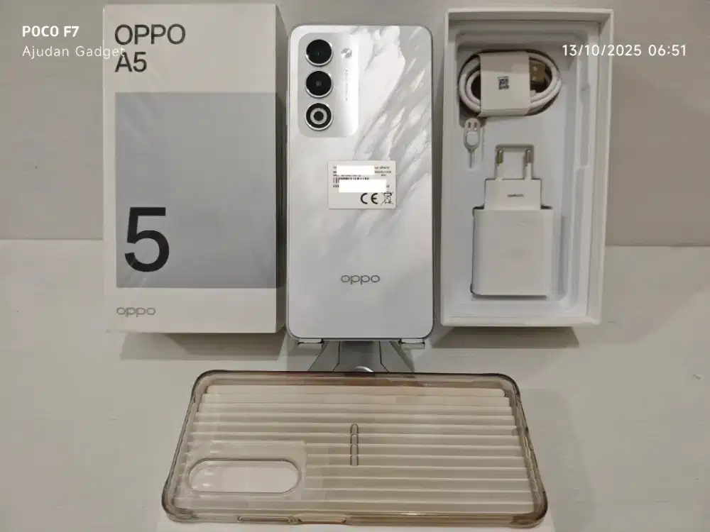 Oppo A5 2025 8/128 Gb Likenew 99% Garansi 18 Juli 2026 bs TT/BT yah