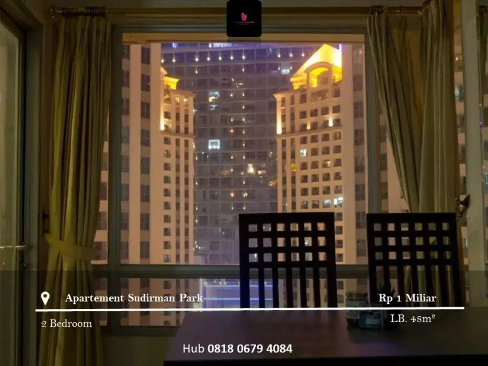 For Sale Apartement Sudirman Park Mid Floor 2BR Full Furnished