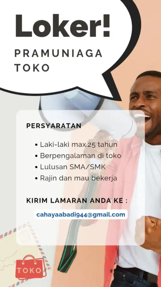 Lowongan kerja pramuniaga toko elektronik