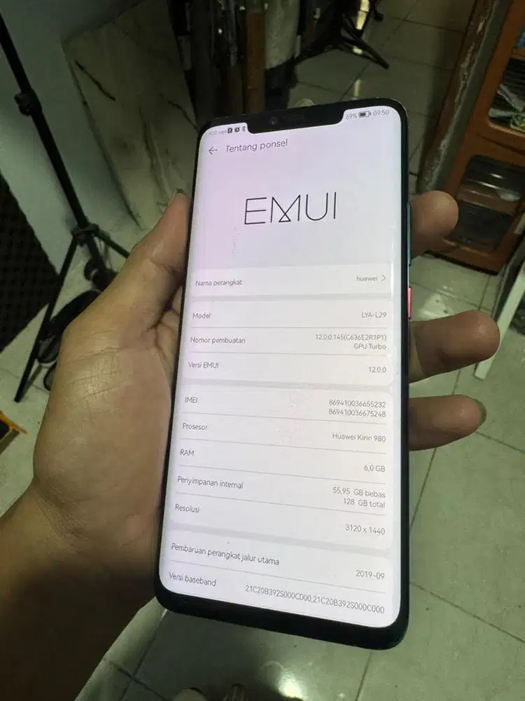 Huawai mate 20 pro 6/128 pemakaian