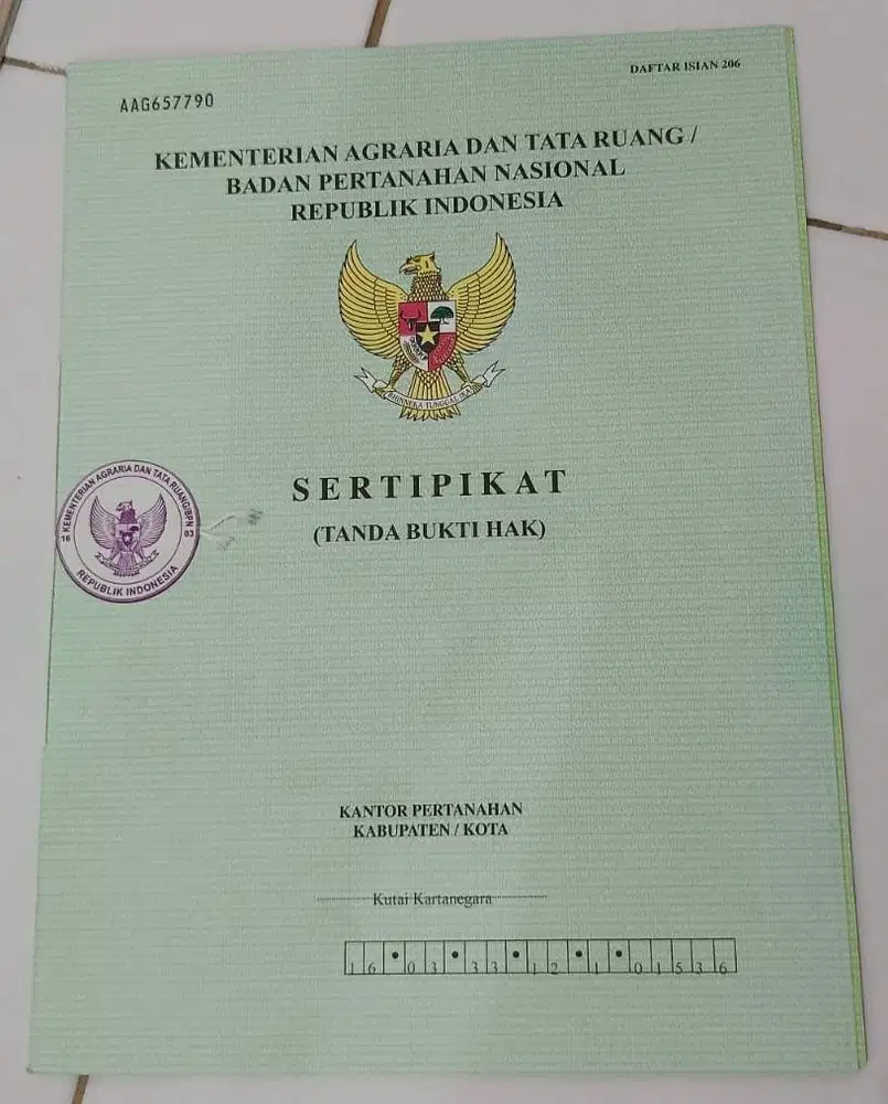 Dijual Tanah Kavling Dekat Stadion Aji Imbut,SMAN 3 dan RSUD Parikesit
