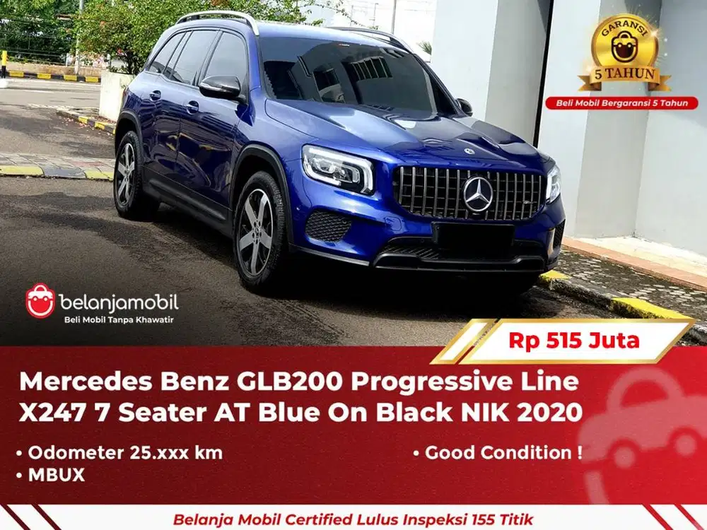 [ GARANSI 5TH ] Mercedes Benz Mercy GLB 200 GLB200 Blue 2020/2021